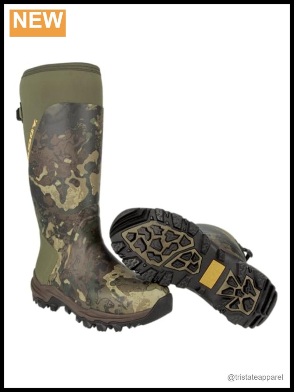 Muddy Dv8 Insulated 17" Waterproof Neoprene Rubber Pull-On Hunting Boot